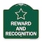 Signmission Designer Series Sign Reward and Recognition, Green & White Aluminum Sign, 18" x 18", GW-1818-22976 A-DES-GW-1818-22976 - alternate 1